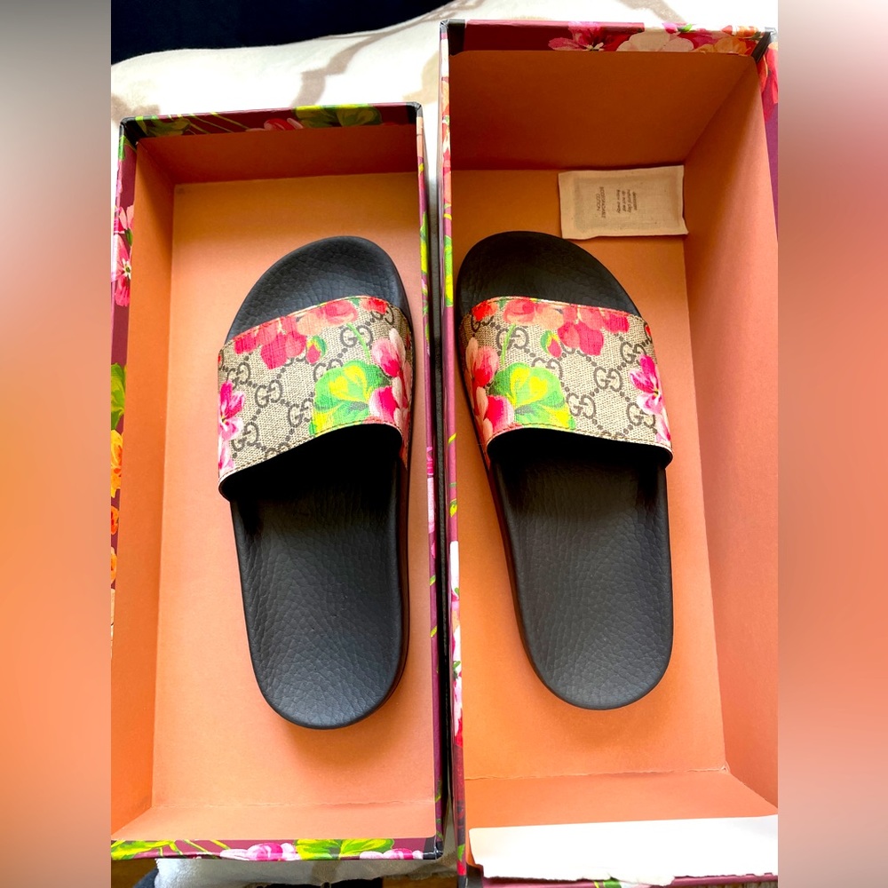 Gucci Floral Slides